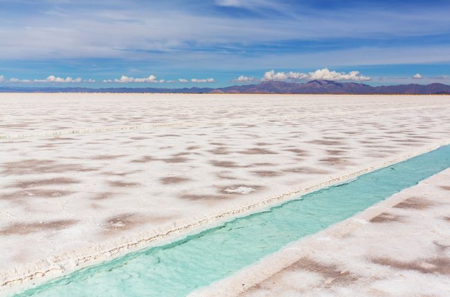 Salt desert in the Jujuy Province, Argentina